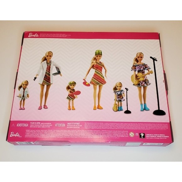 Barbie You Can Be Anything Barbie/Chelsea Guitar/ Doctor/Tennis Playset, New - Picture 2 of 5